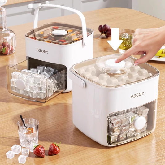 2026 New 48 Grid Ice Cube Mold Reusable Refrigerator Ice Maker One-touch Easy Release Homemade Ice Cube Tray Mold