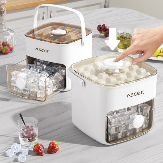 2026 New 48 Grid Ice Cube Mold Reusable Refrigerator Ice Maker One-touch Easy Release Homemade Ice Cube Tray Mold